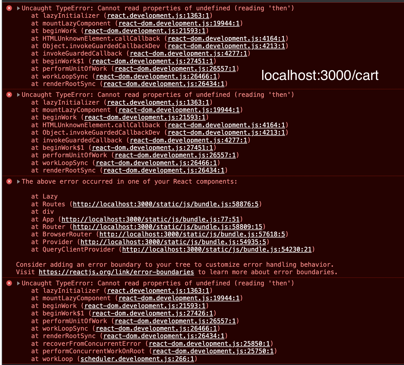 localhost:3000/cart